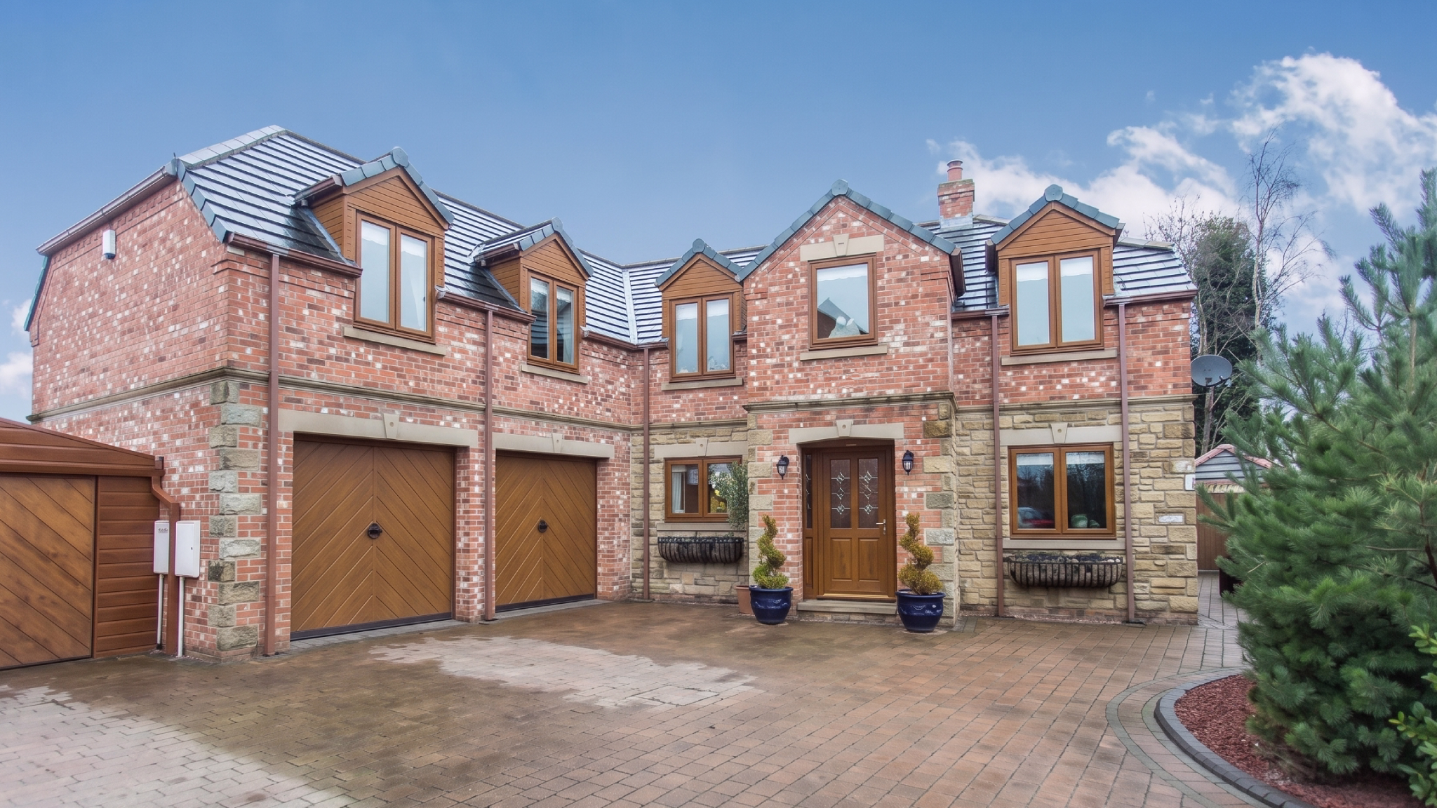 A contemporary detached home